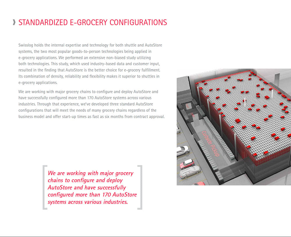 E-grocery configuration